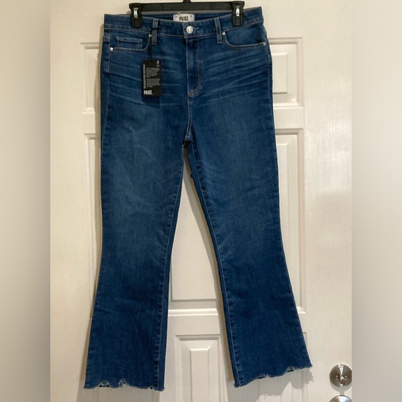 PAIGE Claudine high rise stretch ankle flare Jeans - Picture 1 of 3